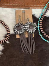 Load image into Gallery viewer, Leather Concho Earrings

