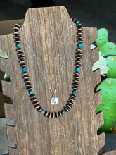 Load image into Gallery viewer, Bronze with Turquoise Stacker Necklace
