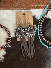 Load image into Gallery viewer, Leather Concho Earrings
