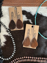 Load image into Gallery viewer, Red Angus Teardrop Earrings
