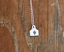 Load image into Gallery viewer, Mini Cowtag Choker Necklace

