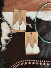 Load image into Gallery viewer, Charolais Cattle Tag Earrings
