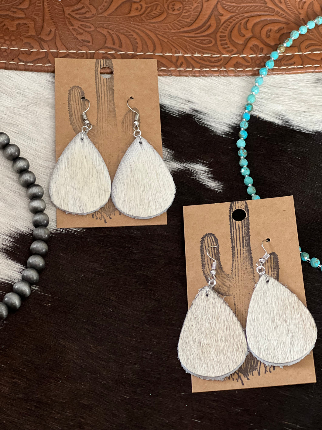 Charolais Teardrop Earrings