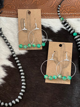 Load image into Gallery viewer, Jade Hoops
