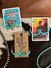 Load image into Gallery viewer, Turquoise Hoops
