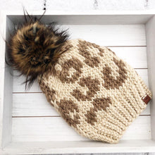 Load image into Gallery viewer, Kids Silk Leopard Beanie
