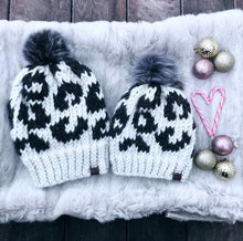 Load image into Gallery viewer, Kids Silk Leopard Beanie
