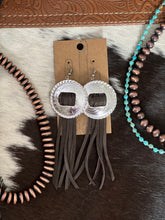 Load image into Gallery viewer, Leather Concho Earrings

